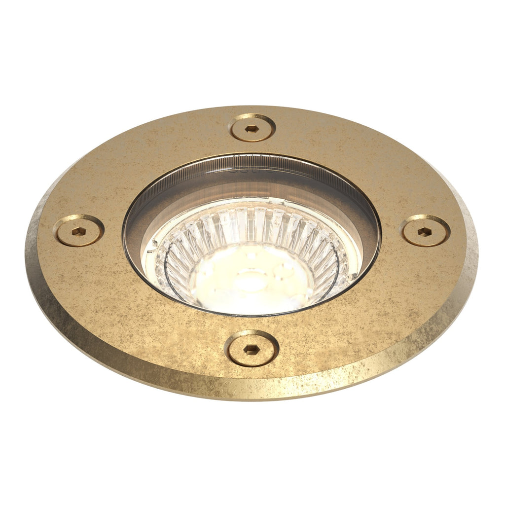 1312008 Gramos Round Outdoor Ground Light Solid Brass