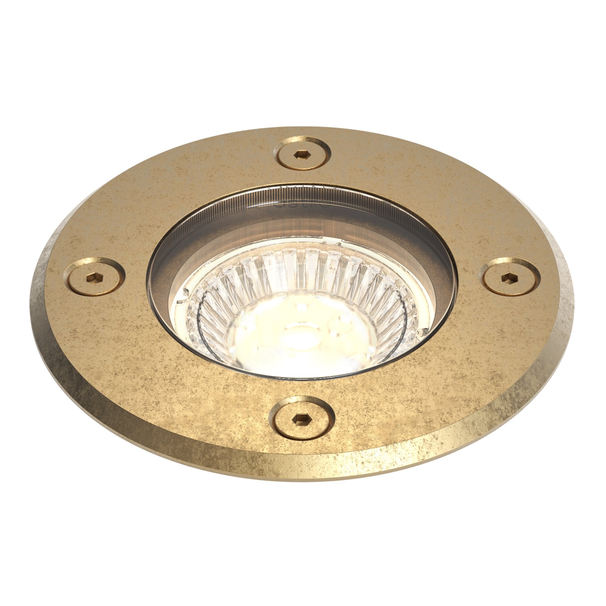 1312008 Gramos Round Outdoor Ground Light Solid Brass (S)
