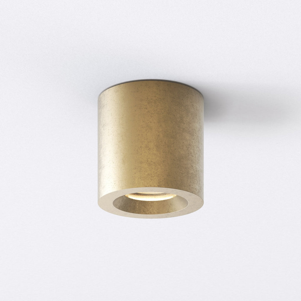 1326075 Kos Round Outdoor Downlight/Recessed Spot Light Solid Brass