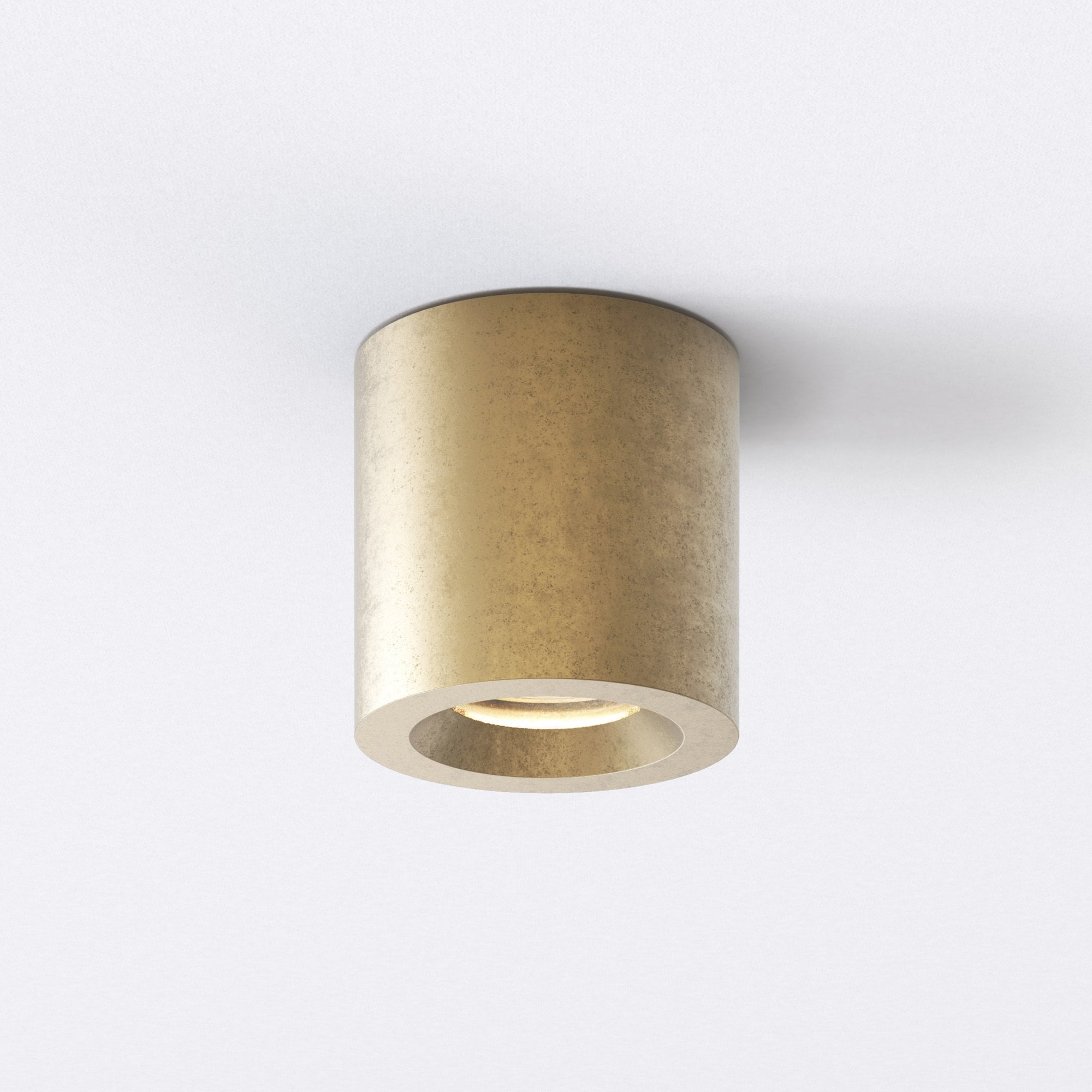 1326075 Kos Round Outdoor Downlight/Recessed Spot Light Solid Brass