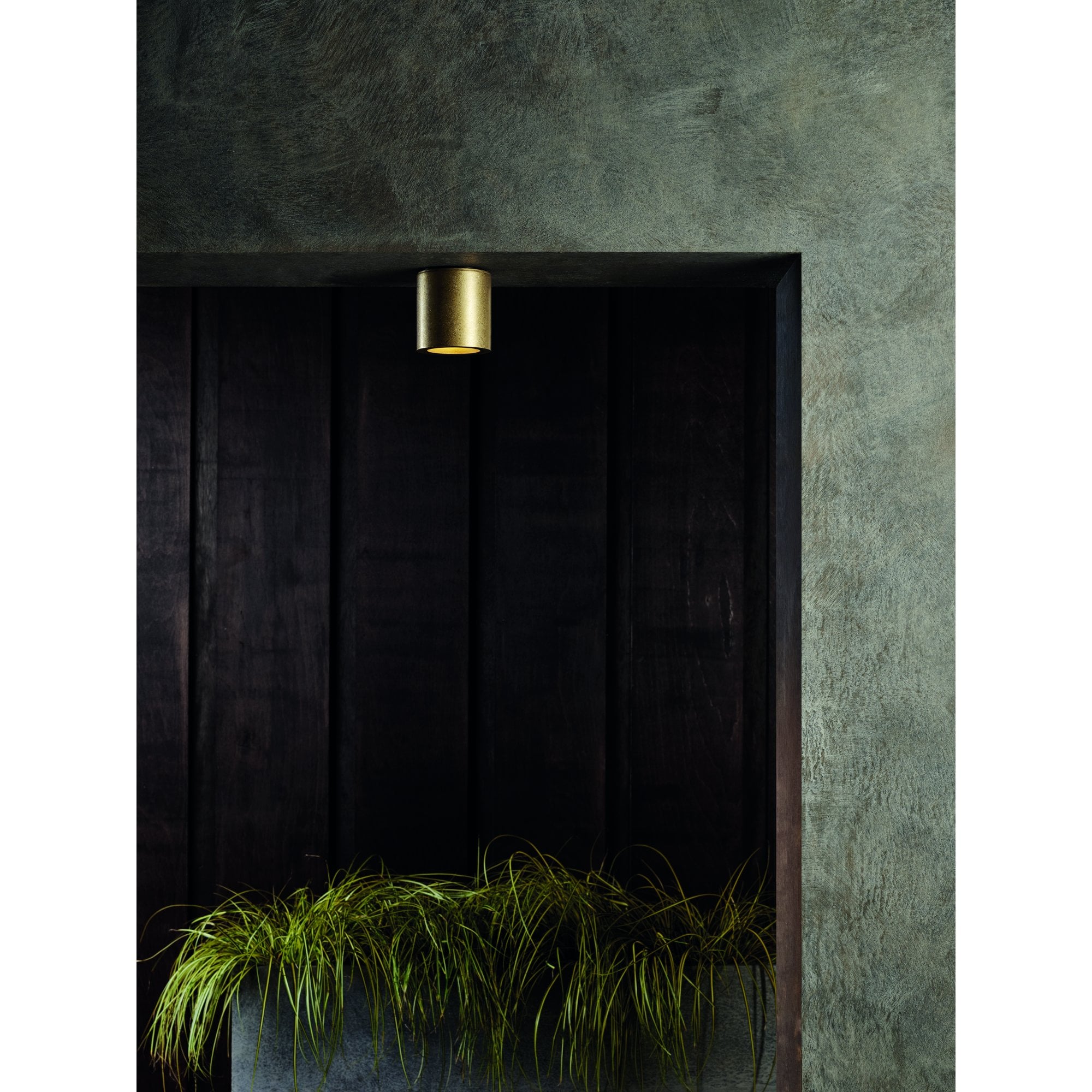 1326075 Kos Round Outdoor Downlight/Recessed Spot Light Solid Brass