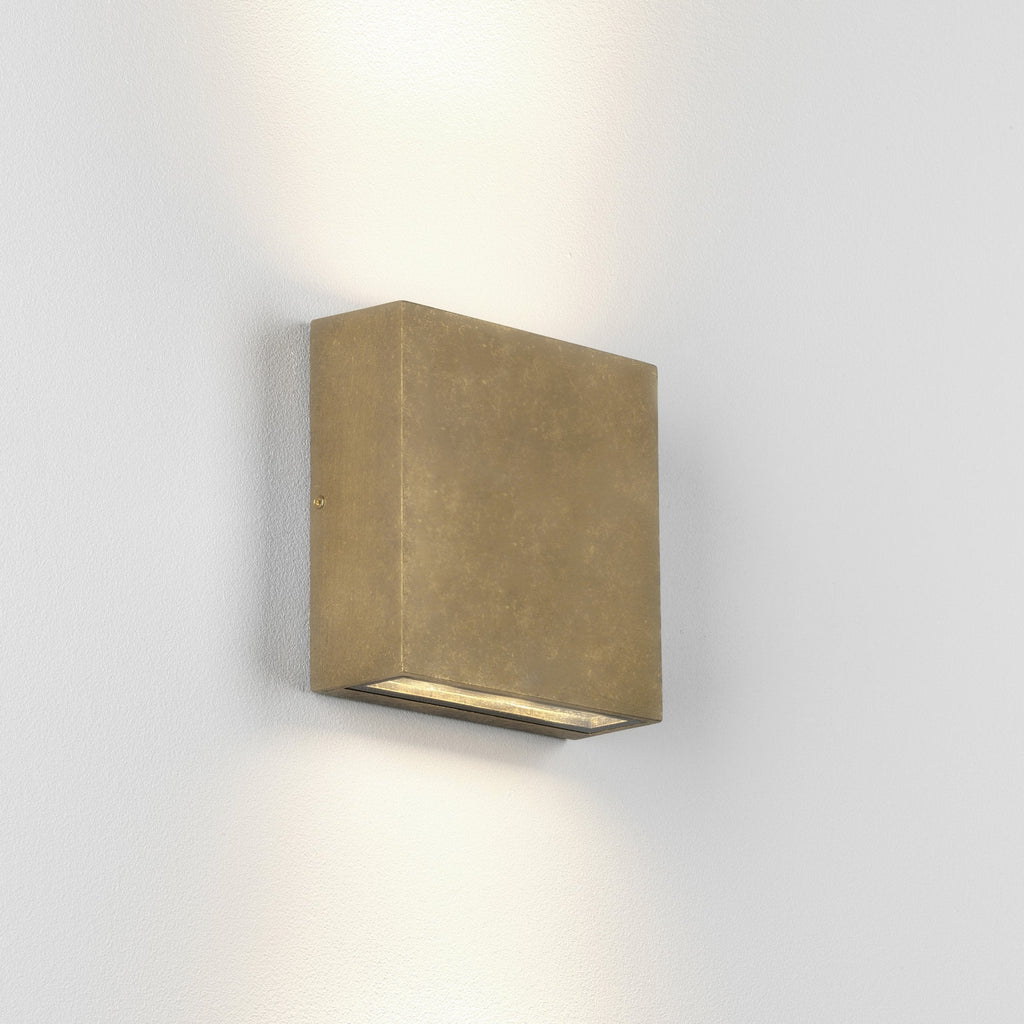 1331013 Elis Twin LED Outdoor Wall Light Solid Brass