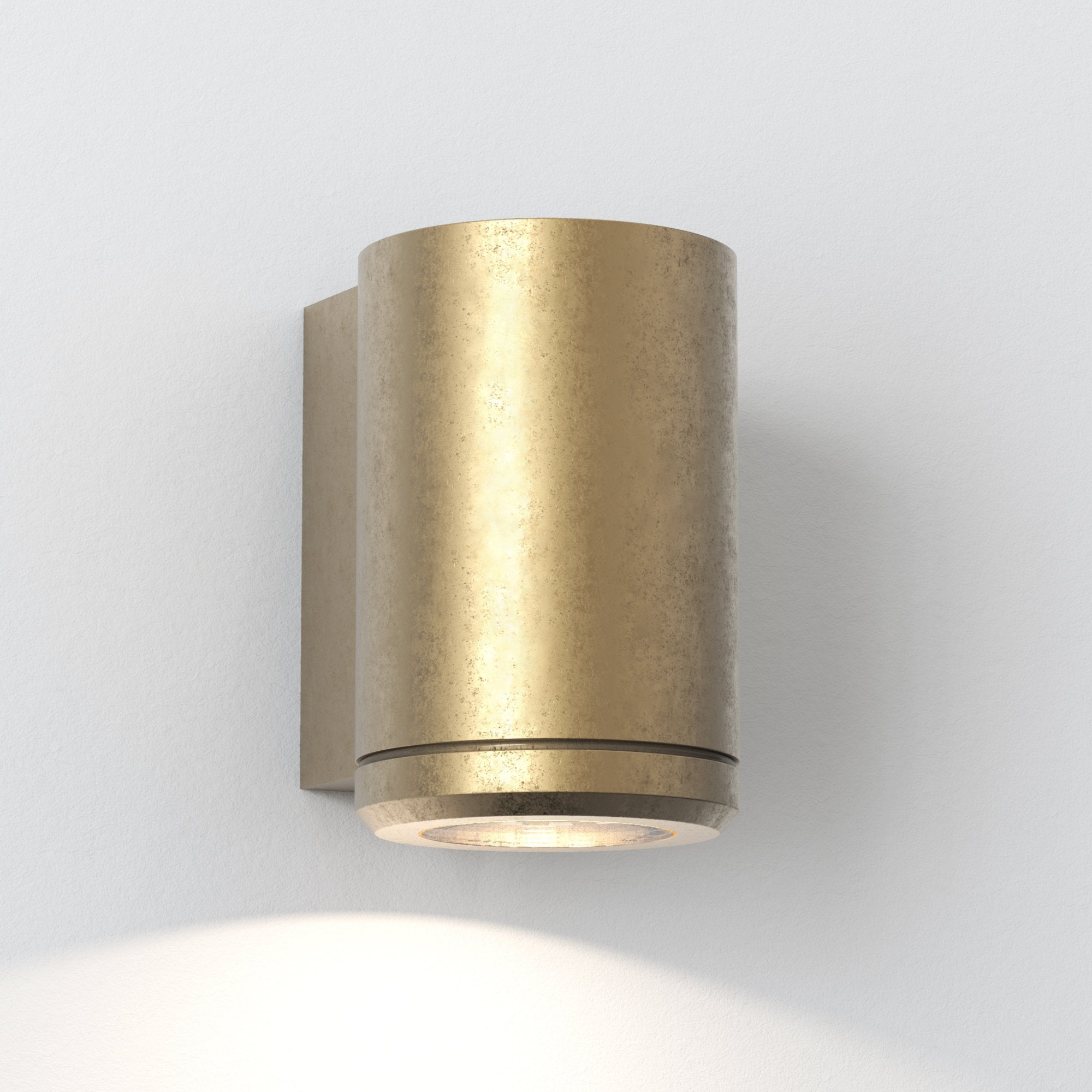 1375009 Jura Single Outdoor Wall Light Solid Brass
