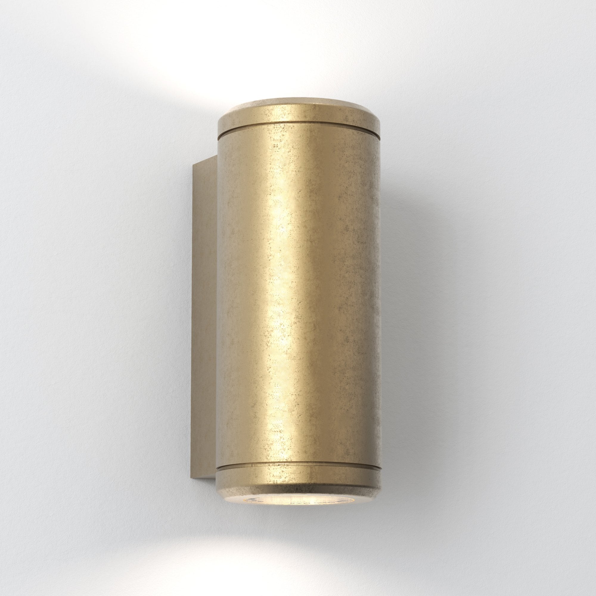 1375010 Jura Twin Outdoor Wall Light Solid Brass