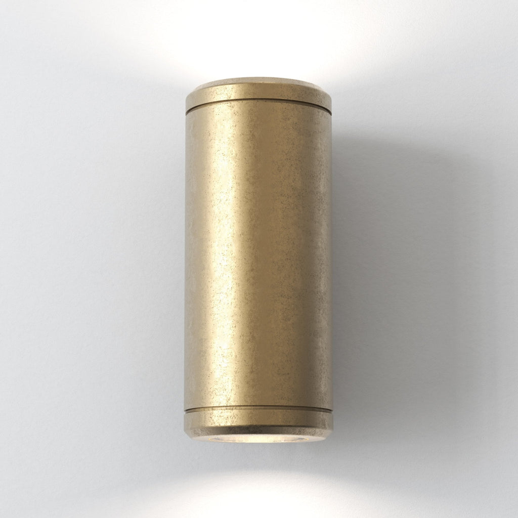 1375010 Jura Twin Outdoor Wall Light Solid Brass