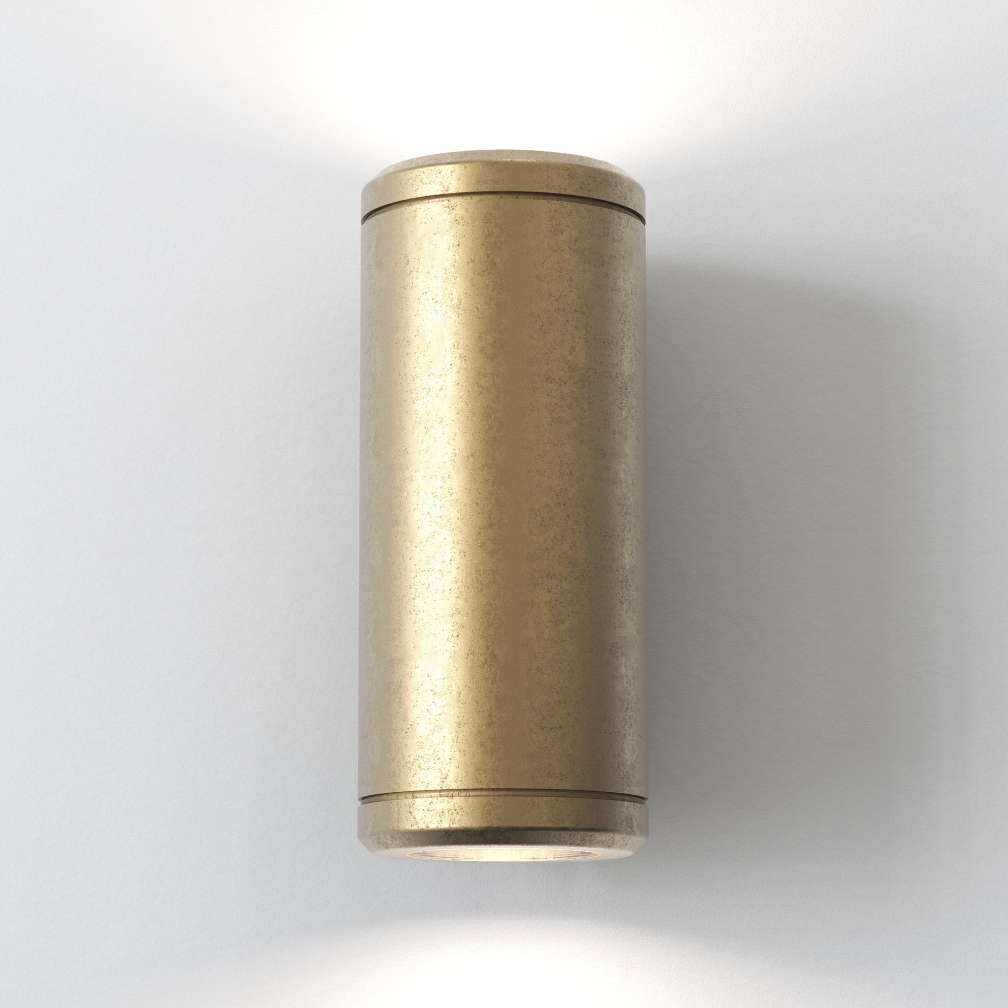 1375010 Jura Twin Outdoor Wall Light Solid Brass