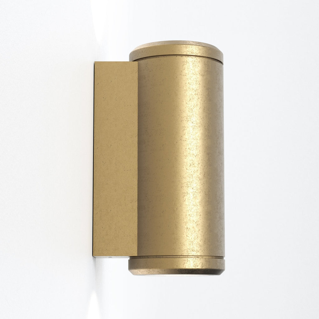 1375010 Jura Twin Outdoor Wall Light Solid Brass