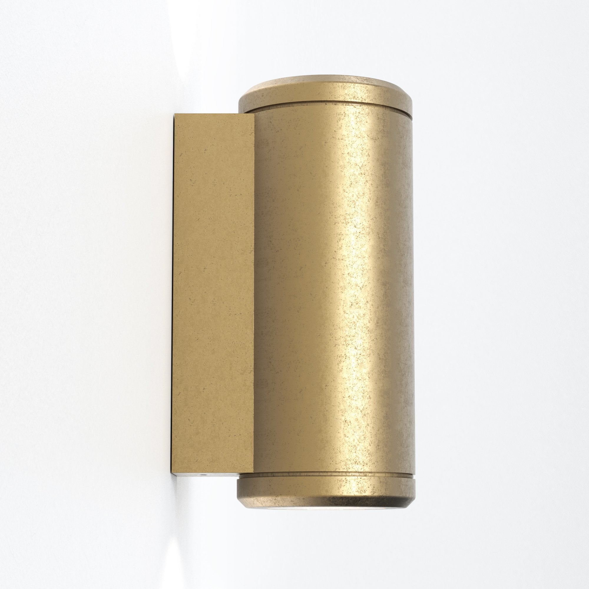 1375010 Jura Twin Outdoor Wall Light Solid Brass