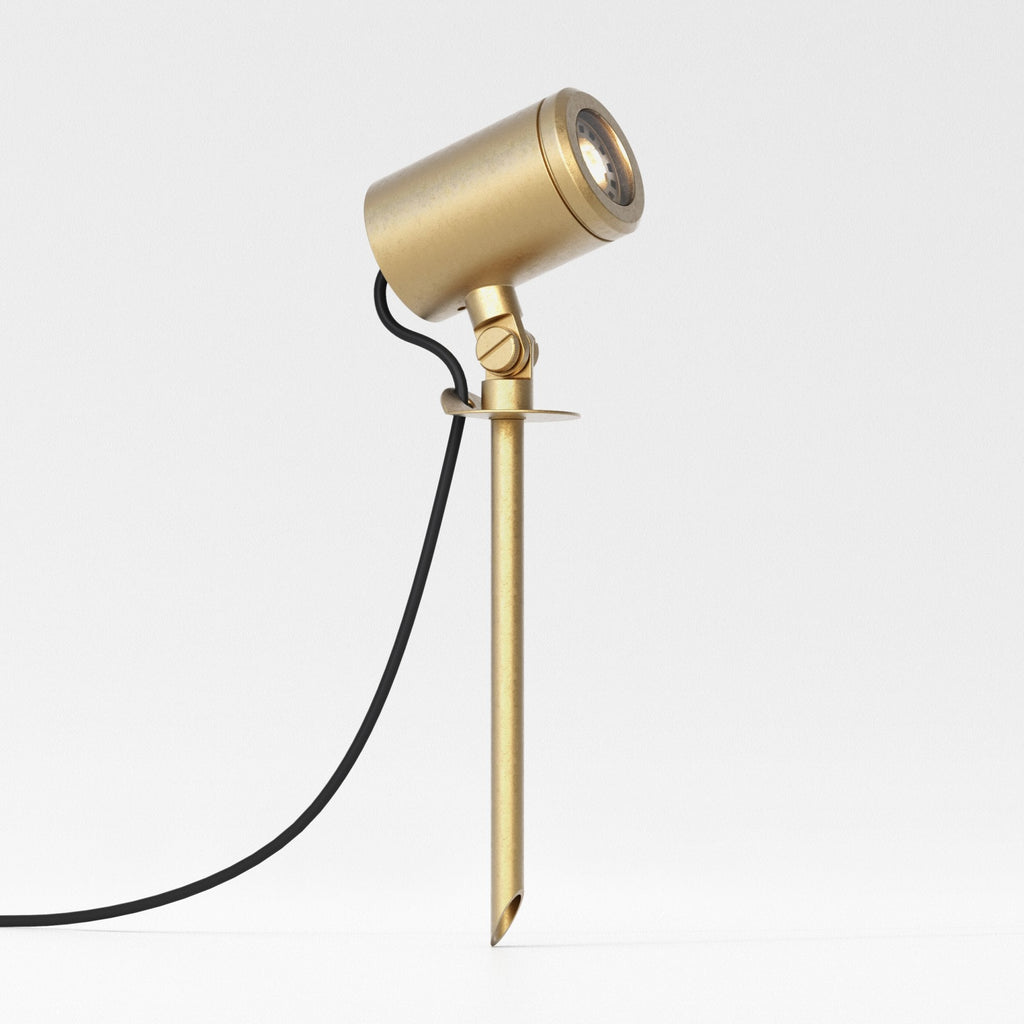 1375012 Jura Spike Spot Outdoor Spotlight Solid Brass