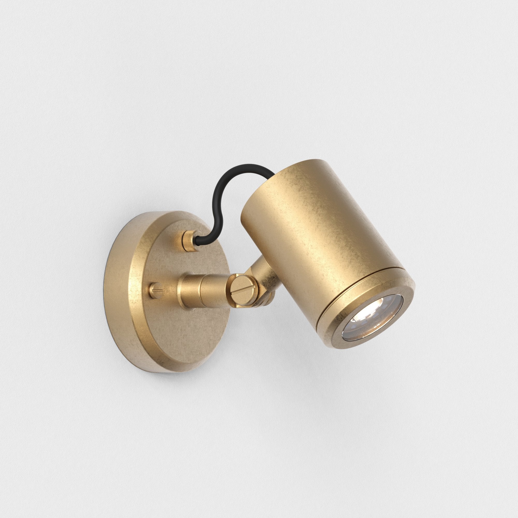 1375013 Jura Single Spot Outdoor Spotlight Solid Brass