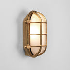1376006 Thurso Oval Outdoor Wall Light Cast Brass