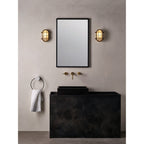 1376006 Thurso Oval Outdoor Wall Light Cast Brass