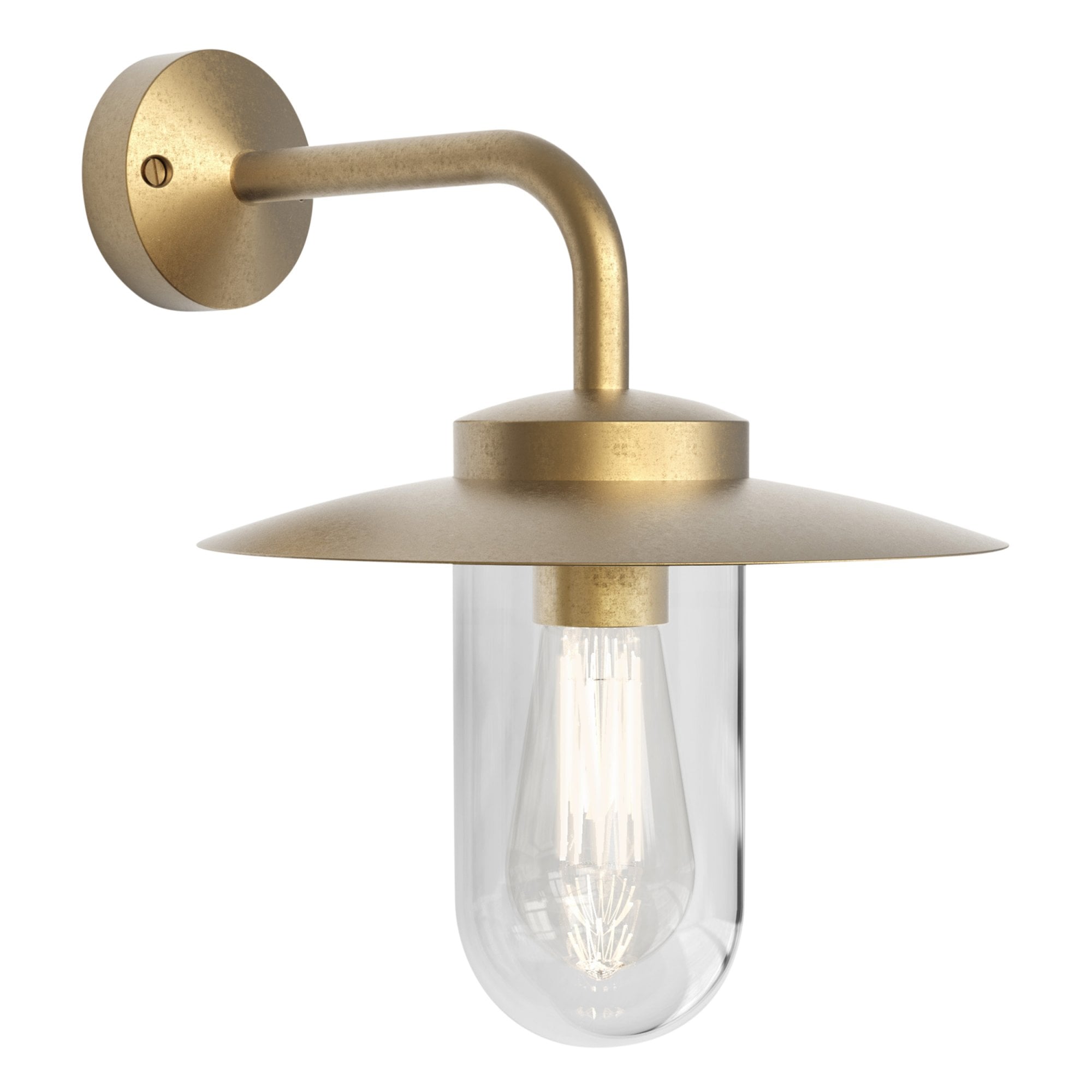 1400003 Portree Wall Outdoor Wall Light Solid Brass