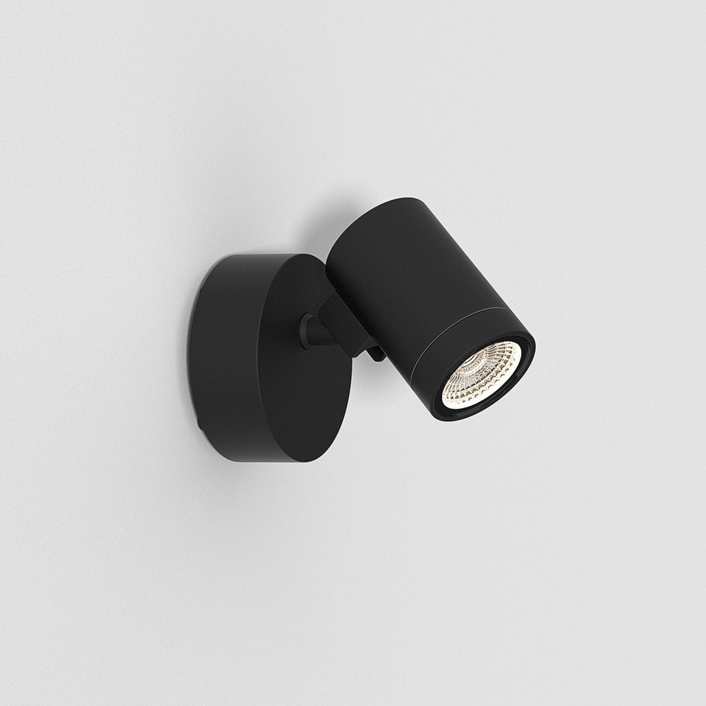 1401015 Bayville Single Spot LED Outdoor Spotlight Textured Black