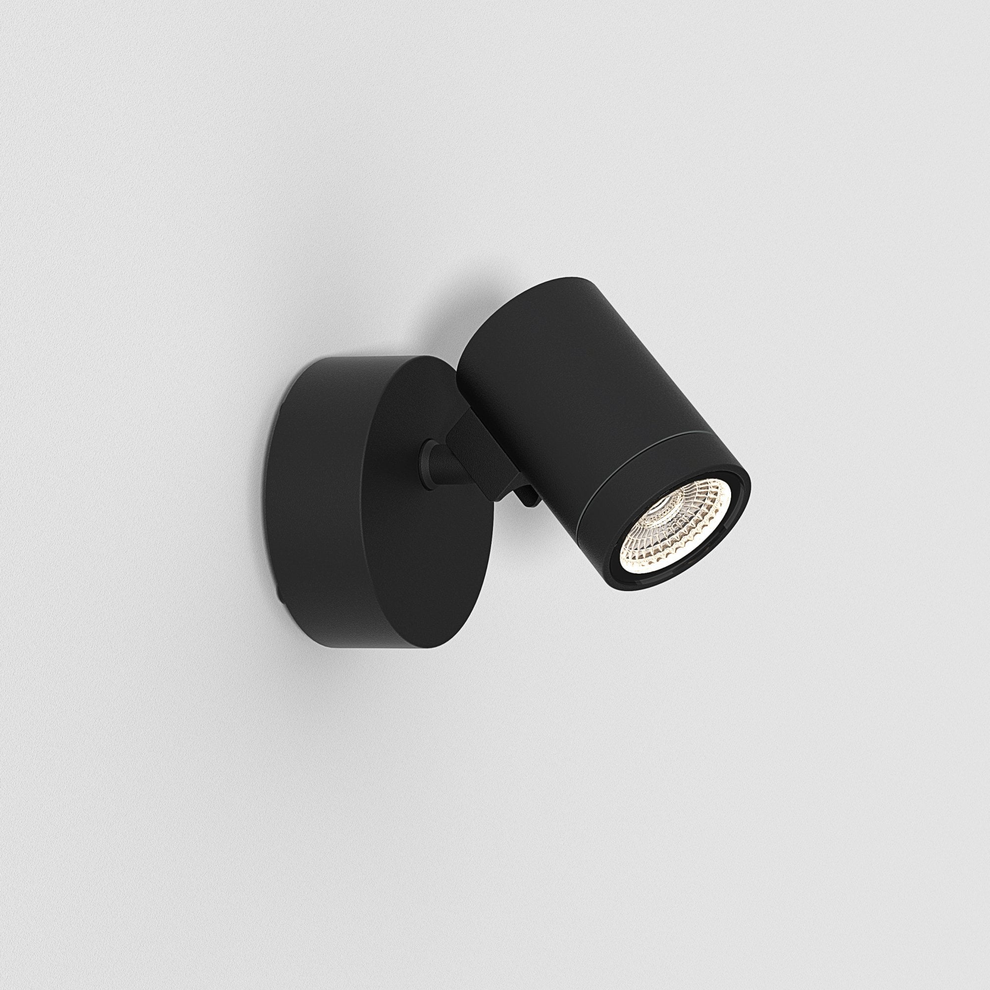 1401015 Bayville Single Spot LED Outdoor Spotlight Textured Black