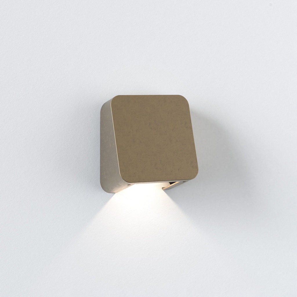 1419005 Incline Single LED Outdoor Wall Light Solid Brass