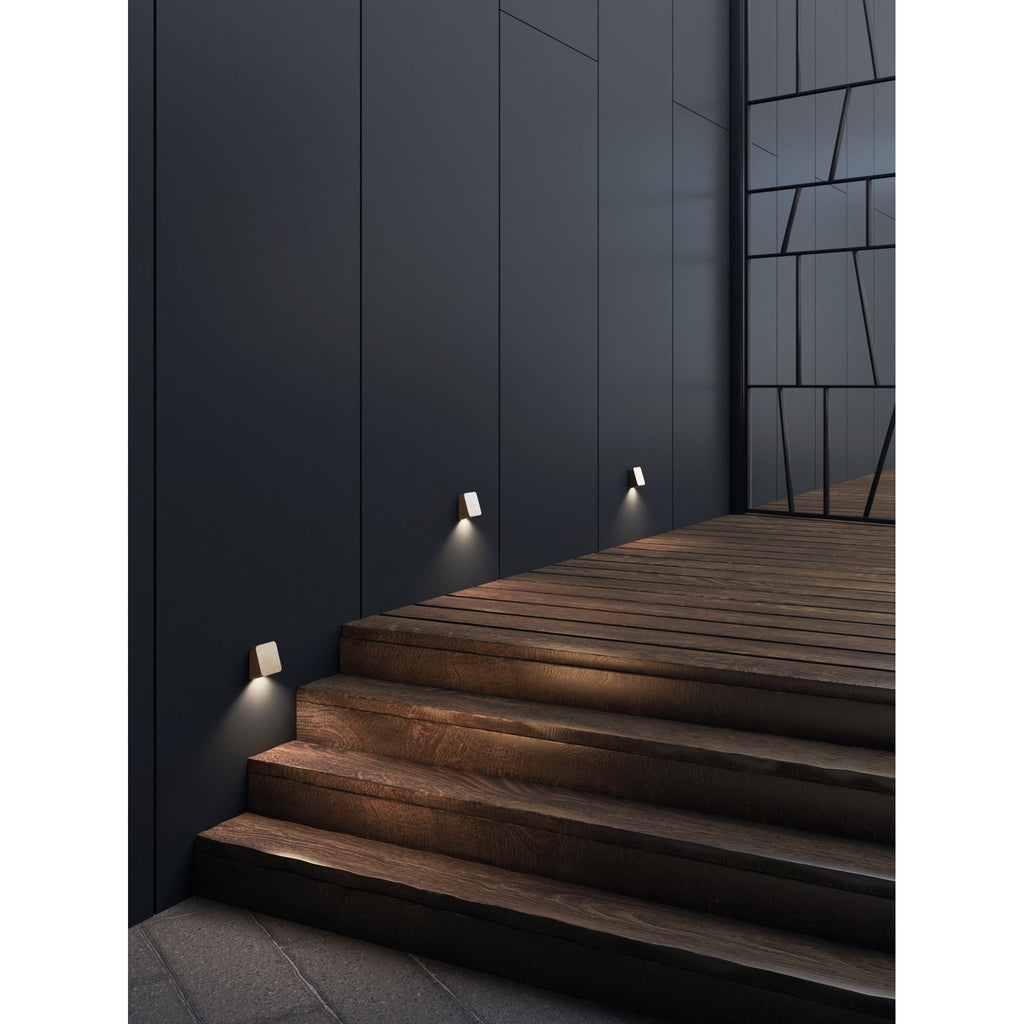 1419005 Incline Single LED Outdoor Wall Light Solid Brass