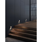 1419005 Incline Single LED Outdoor Wall Light Solid Brass