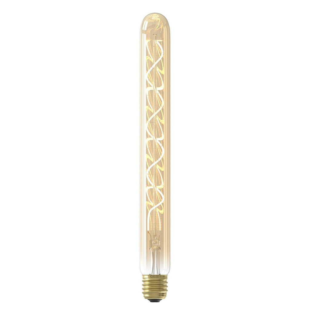6004128 Lamp E27 Gold Tube LED 3.8W 2100K Dimmable Clear