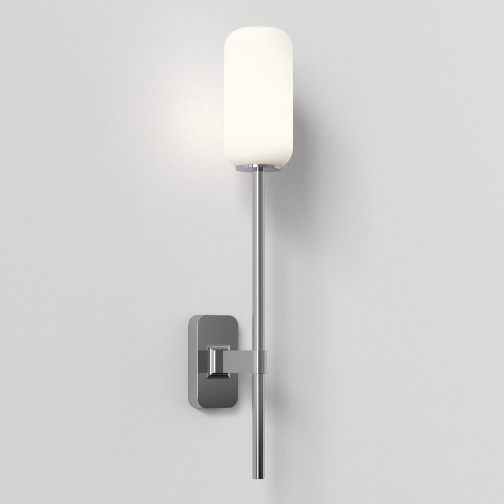 1429003 Tacoma Single Grande Bathroom Wall Light Polished Chrome