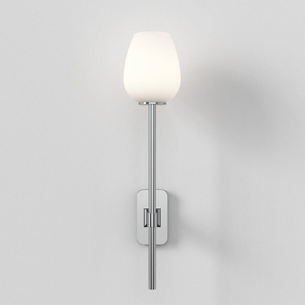 1429003 Tacoma Single Grande Bathroom Wall Light Polished Chrome