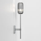 1429003 Tacoma Single Grande Bathroom Wall Light Polished Chrome