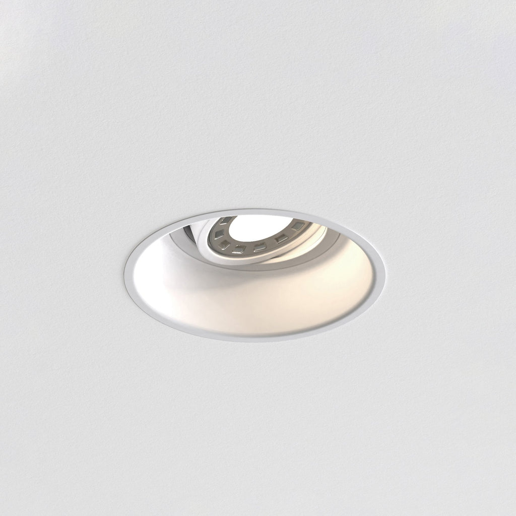 1249003 Astro Minima Round Adjustable Indoor Downlight Matt White — Pack of 12 - £9.60 each