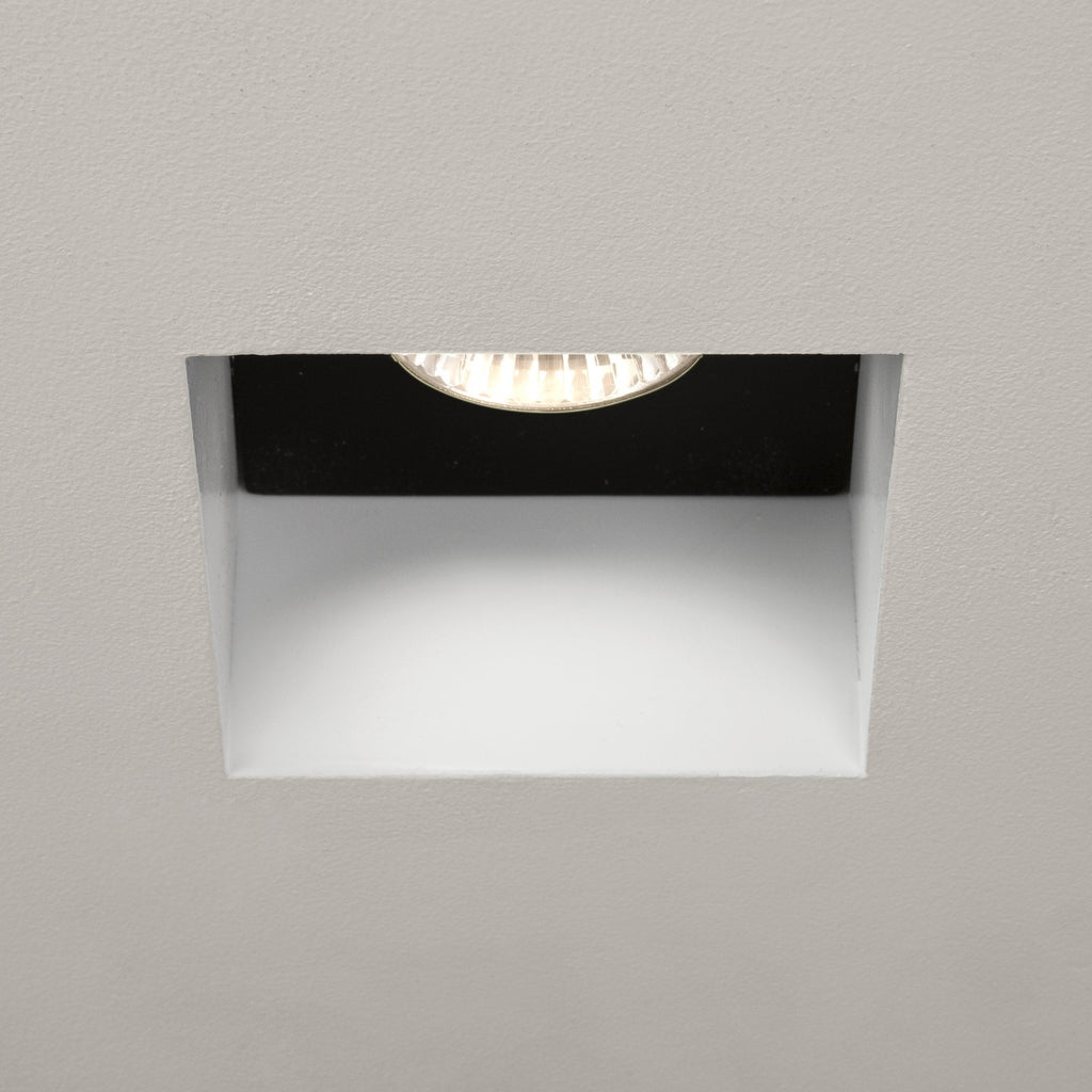1248005 Trimless Square Bathroom Downlight/Recessed Spot Light Matt White