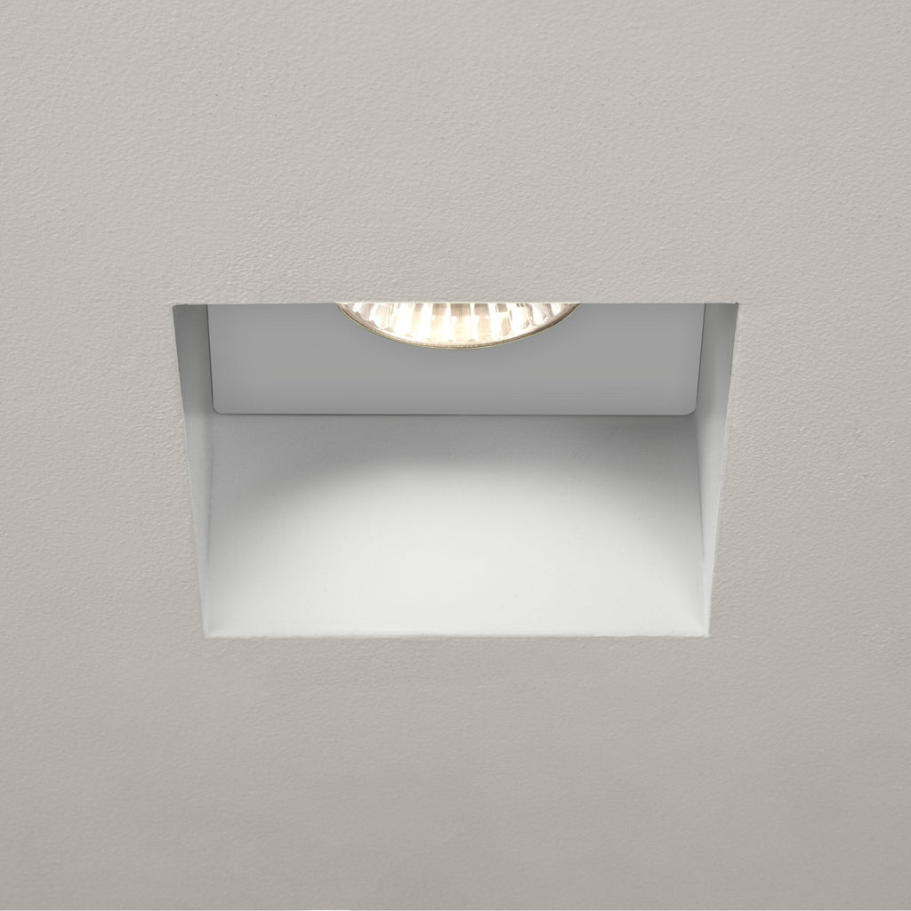1248005 Trimless Square Bathroom Downlight/Recessed Spot Light Matt White