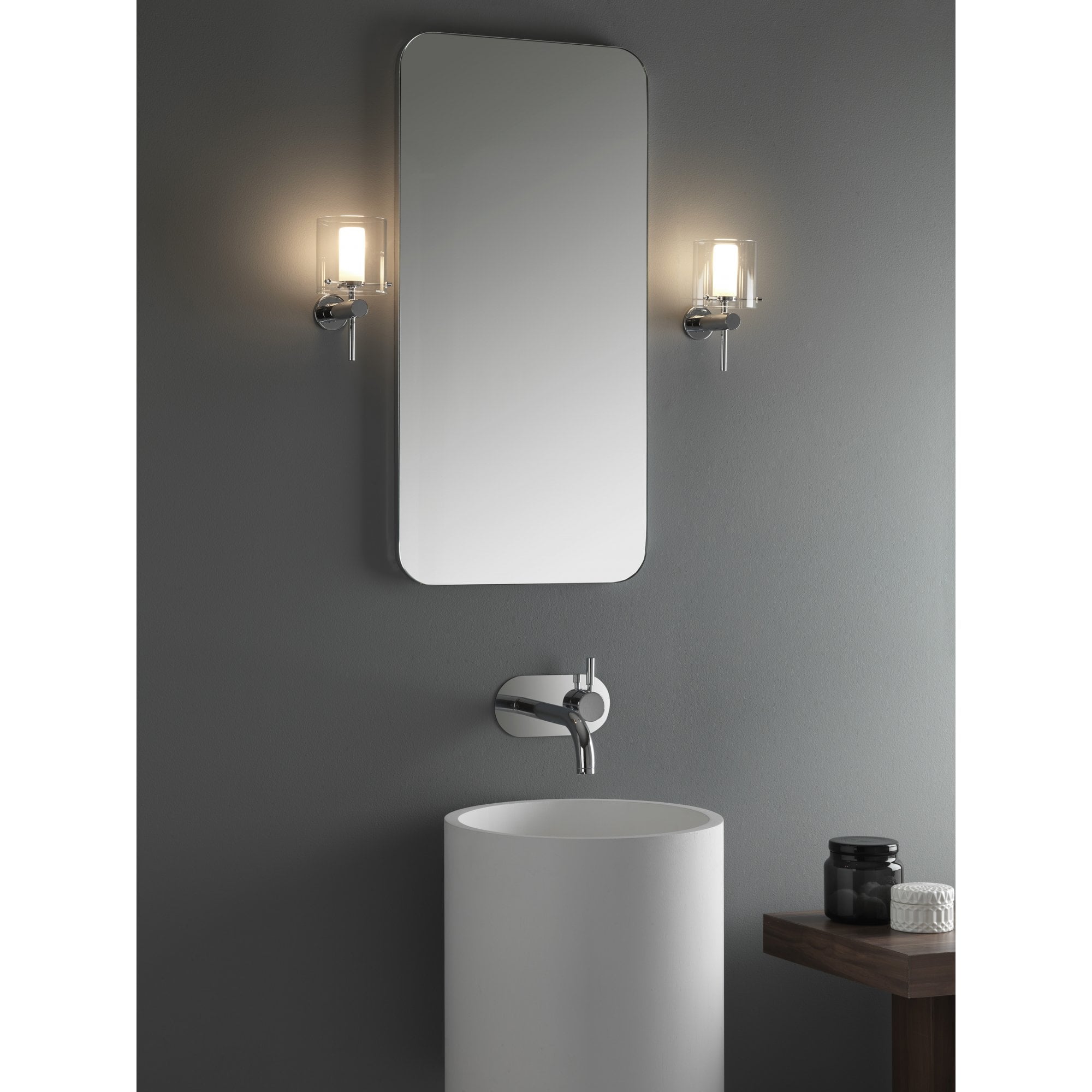 1049001 Arezzo Wall Bathroom Wall Light Polished Chrome (S)