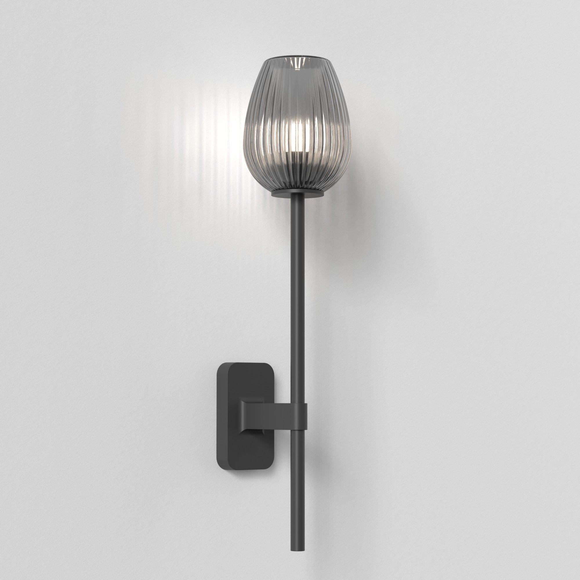 1429006 Tacoma Single Grande Bathroom Wall Light Matt Black
