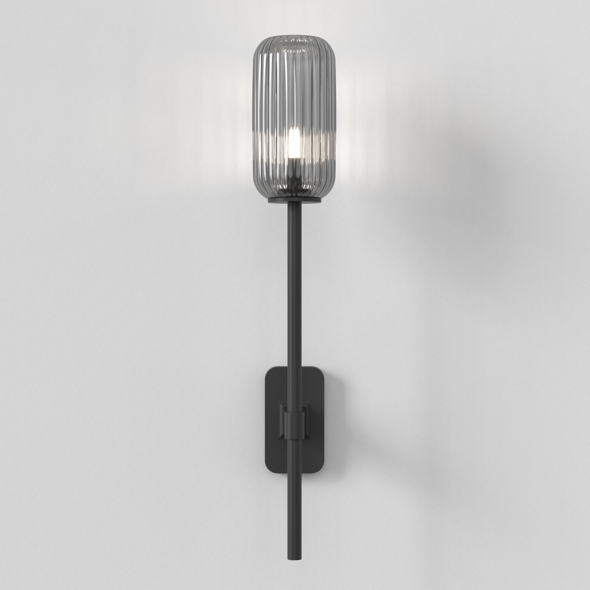 1429006 Tacoma Single Grande Bathroom Wall Light Matt Black