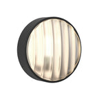 1032005 Montreal Round 220 Outdoor Wall Light Textured Black