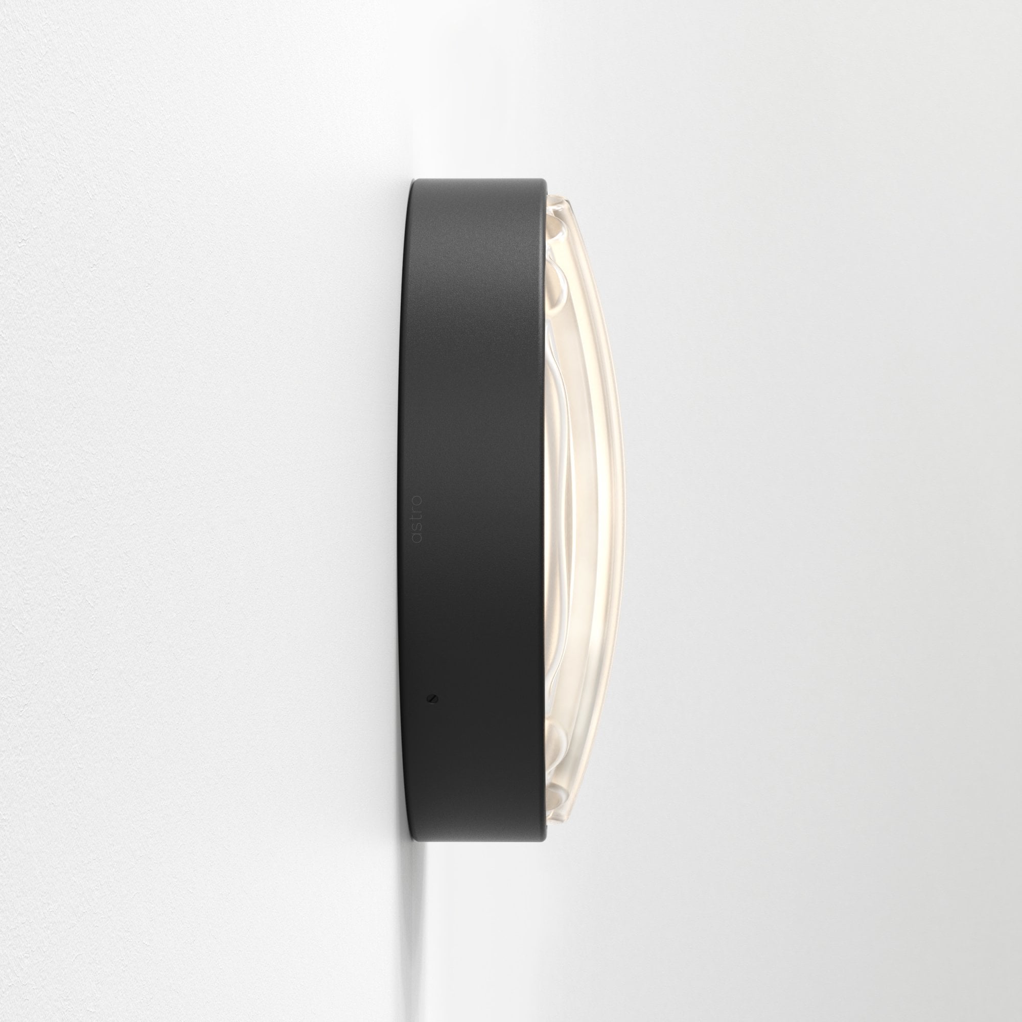 1032006 Montreal Round 300 Outdoor Wall Light Textured Black