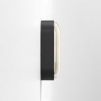 1032007 Montreal Oval Outdoor Wall Light Textured Black