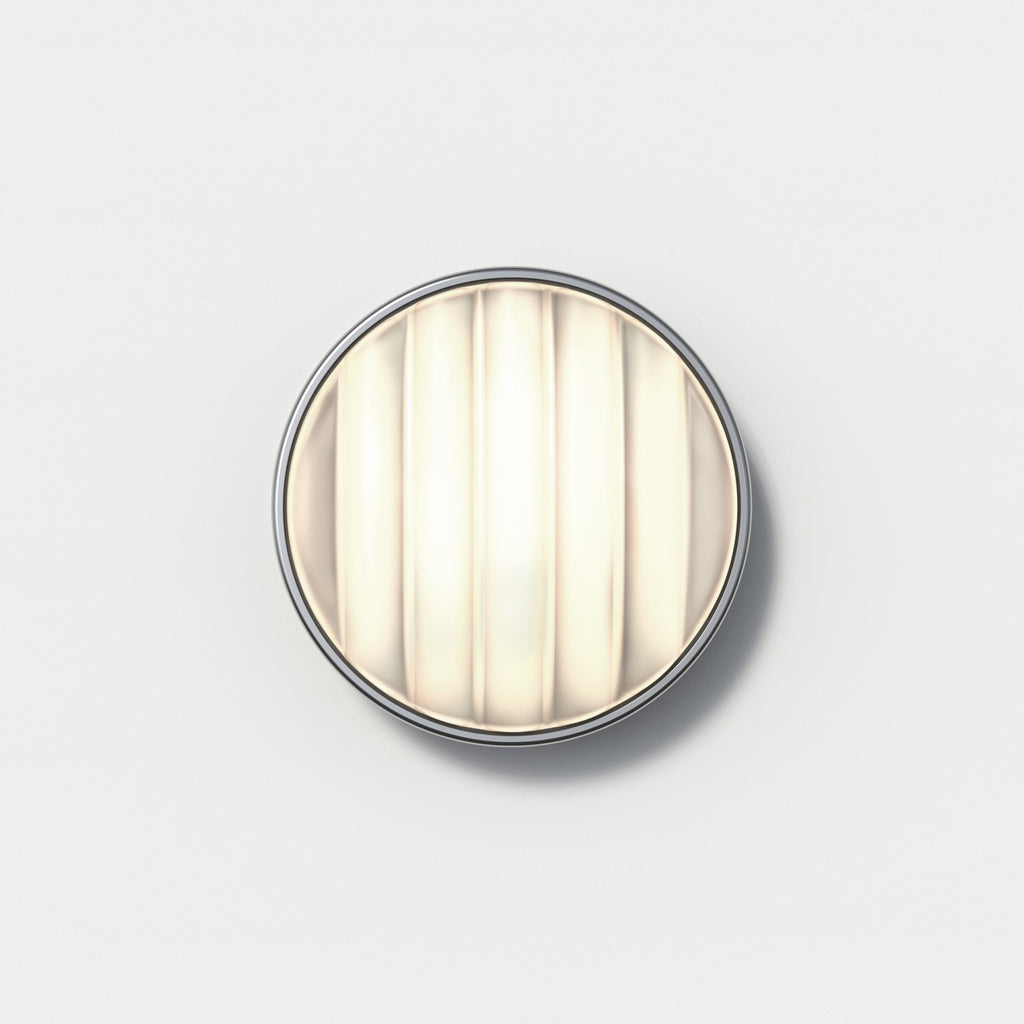 1032011 Montreal Round 220 Outdoor Wall Light Brushed Stainless Steel