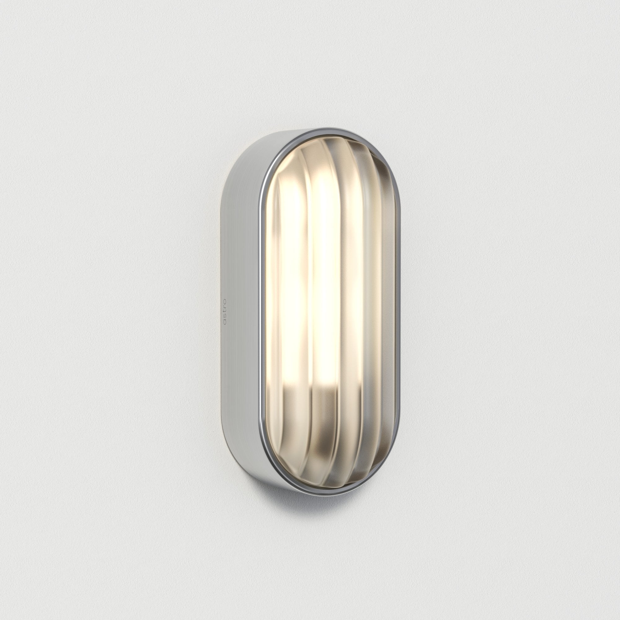 1032013 Montreal Oval Outdoor Wall Light Brushed Stainless Steel