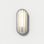 1032013 Montreal Oval Outdoor Wall Light Brushed Stainless Steel
