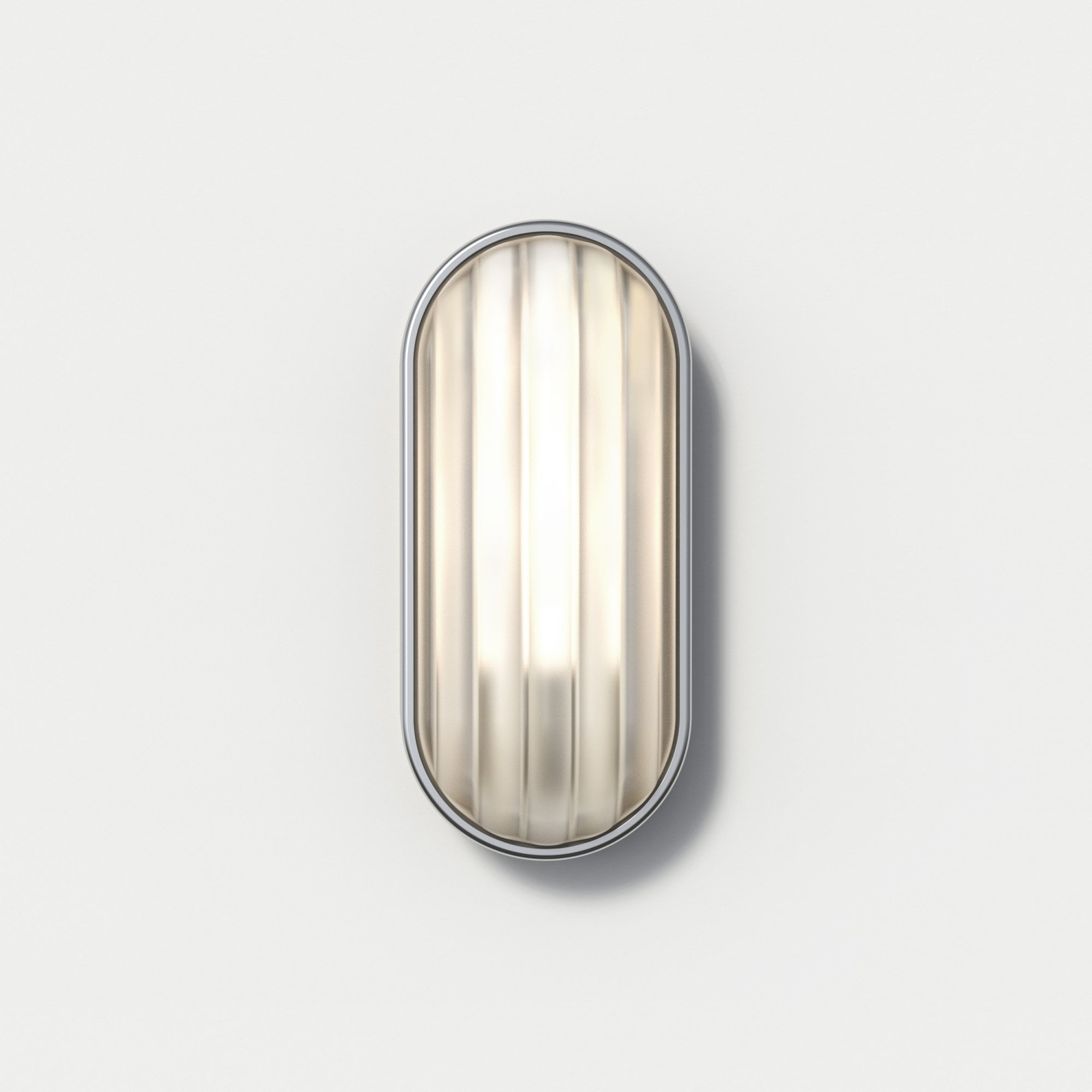 1032013 Montreal Oval Outdoor Wall Light Brushed Stainless Steel
