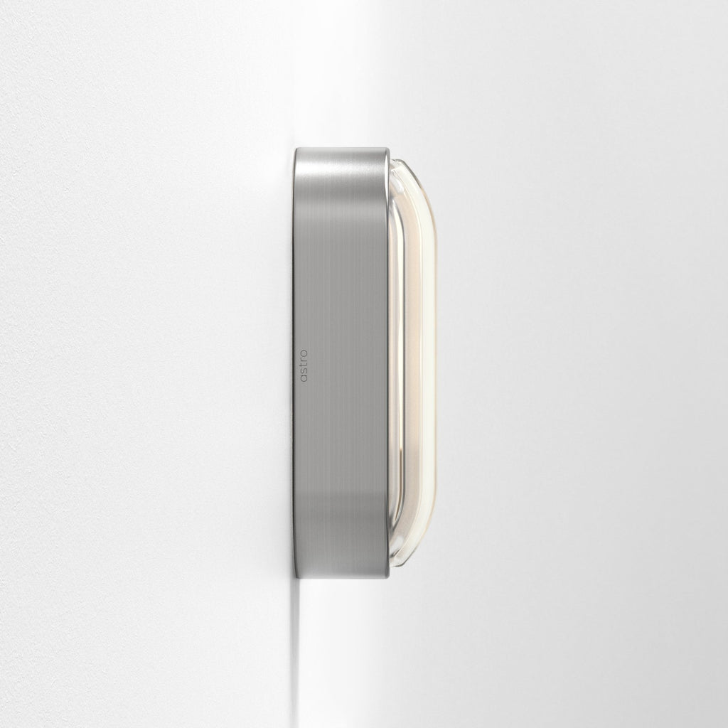 1032013 Montreal Oval Outdoor Wall Light Brushed Stainless Steel