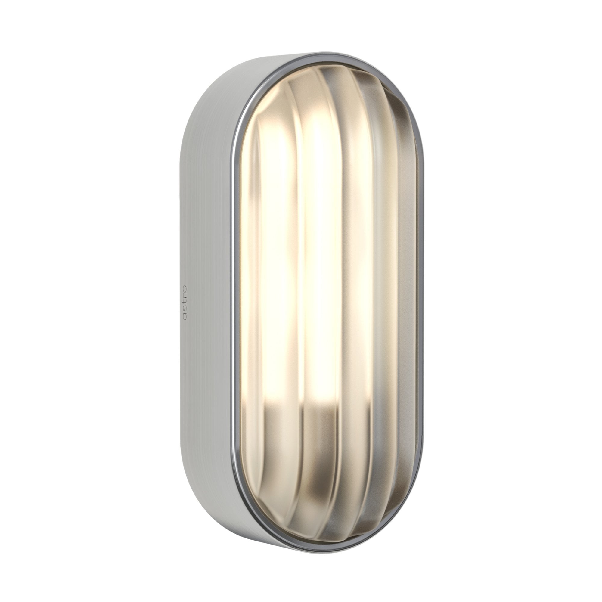 1032013 Montreal Oval Outdoor Wall Light Brushed Stainless Steel