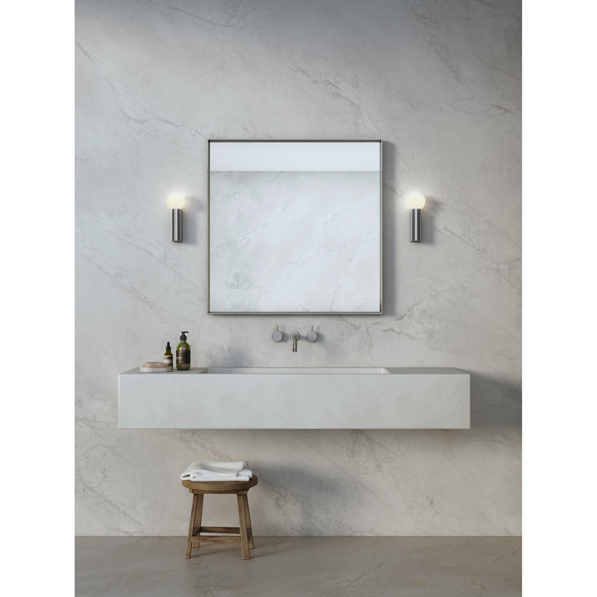 1459001 Ortona Single Bathroom Wall Light Polished Chrome
