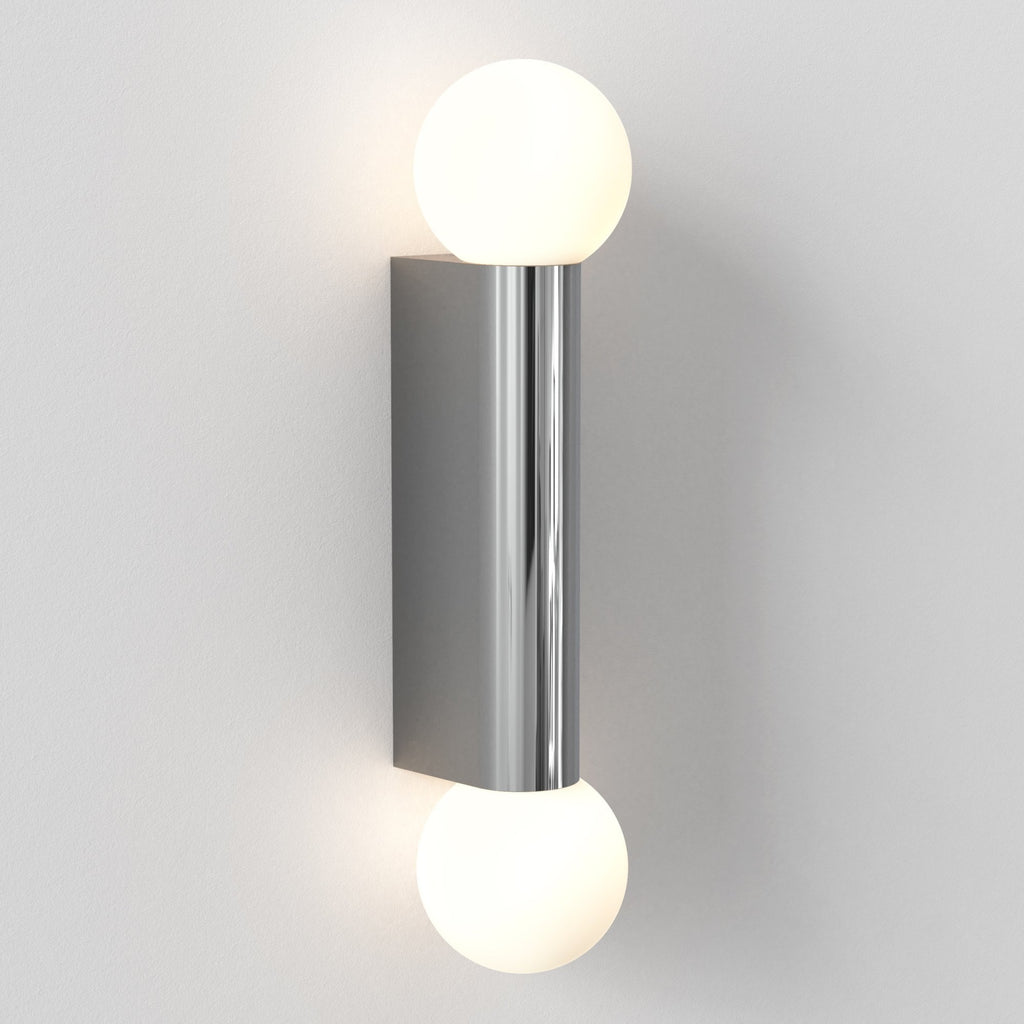 1459002 Ortona Twin Bathroom Wall Light Polished Chrome