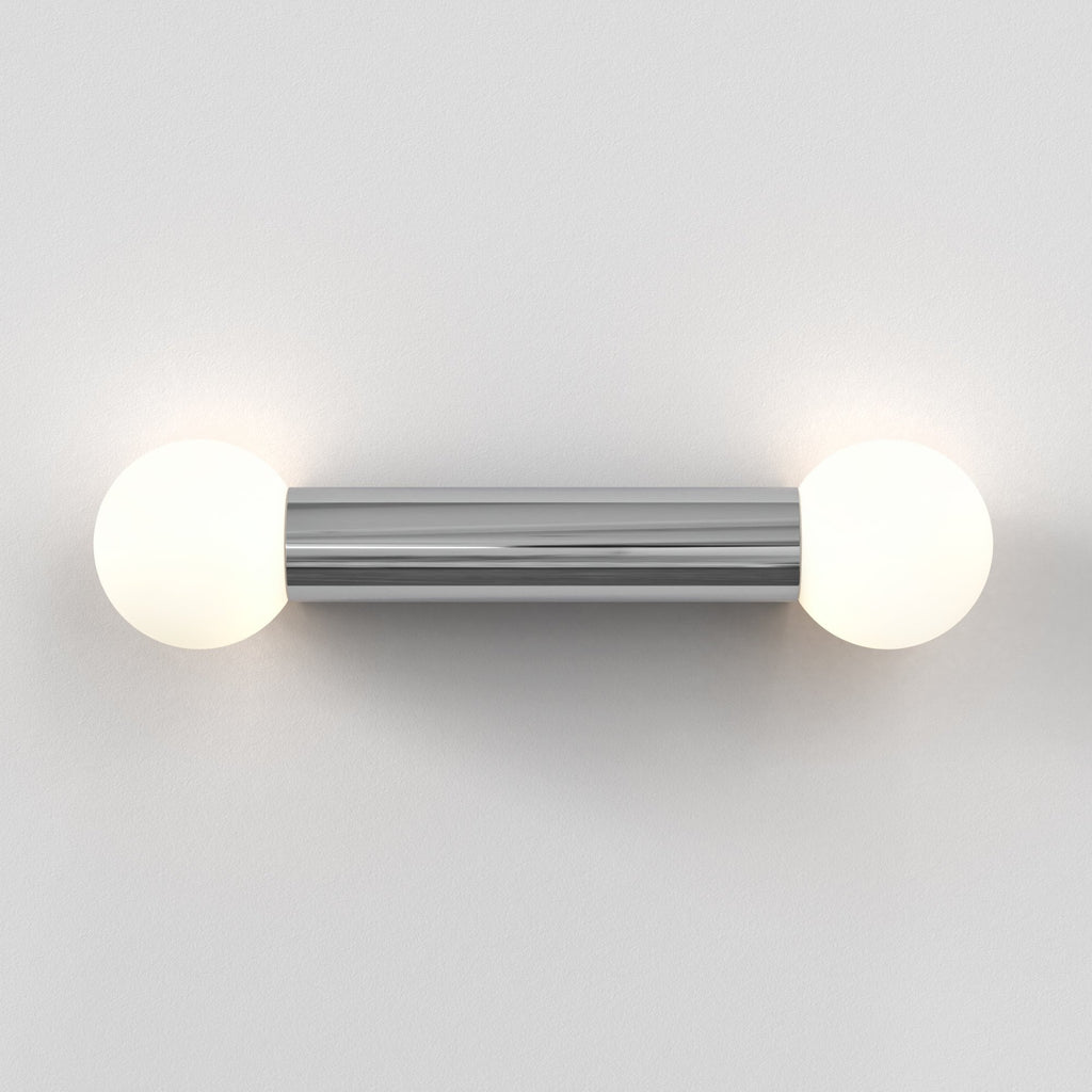 1459002 Ortona Twin Bathroom Wall Light Polished Chrome