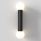 1459006 Ortona Twin Bathroom Wall Light Matt Black