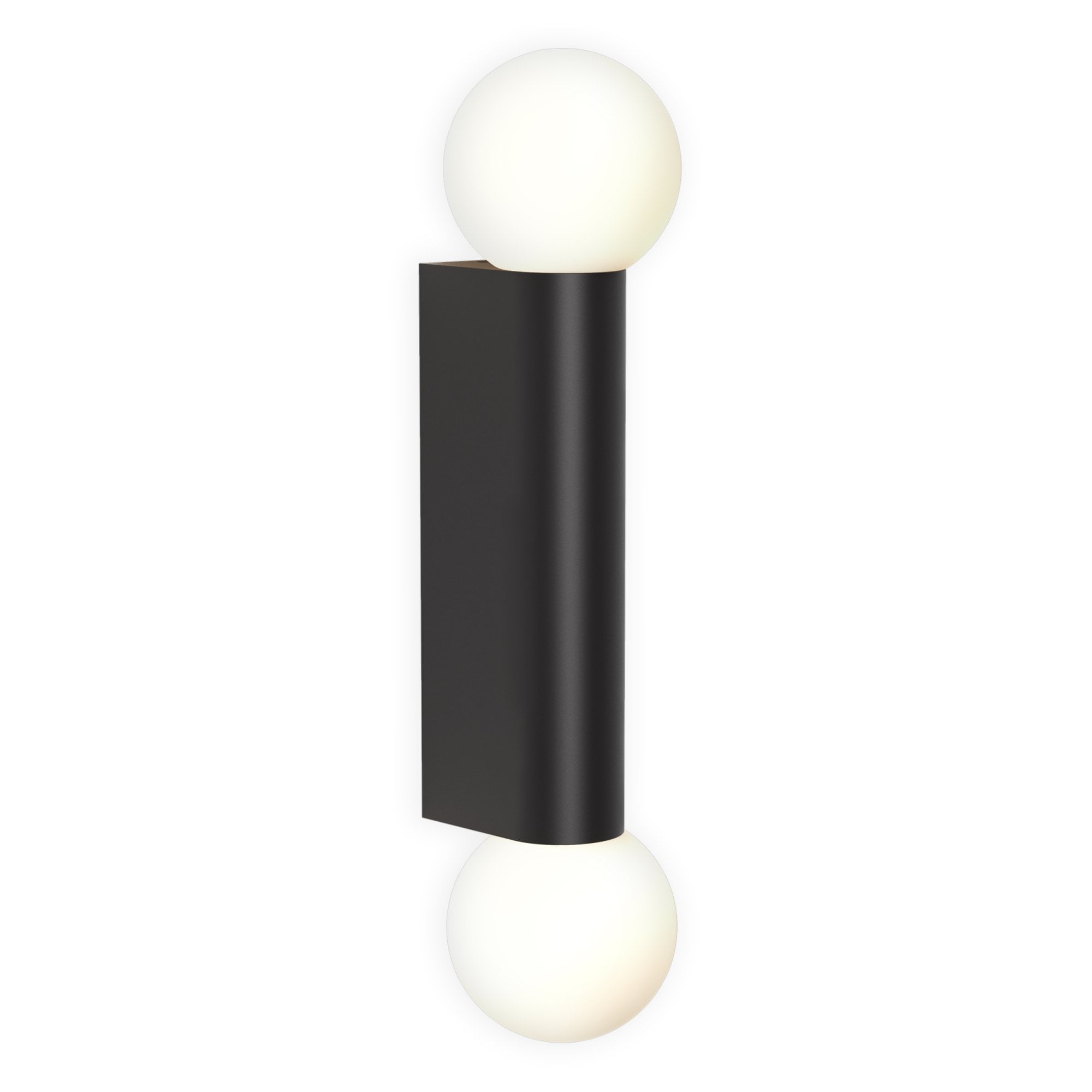1459006 Ortona Twin Bathroom Wall Light Matt Black