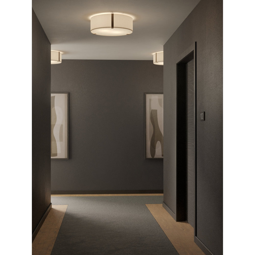 1463001 Salina 400 Ceiling Light White Fabric