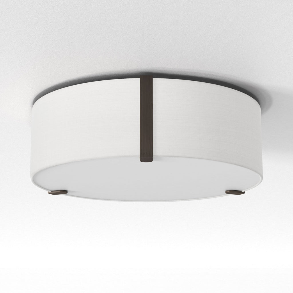 1463001 Salina 400 Ceiling Light White Fabric (S)