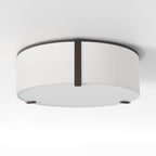 1463001 Salina 400 Ceiling Light White Fabric (S)