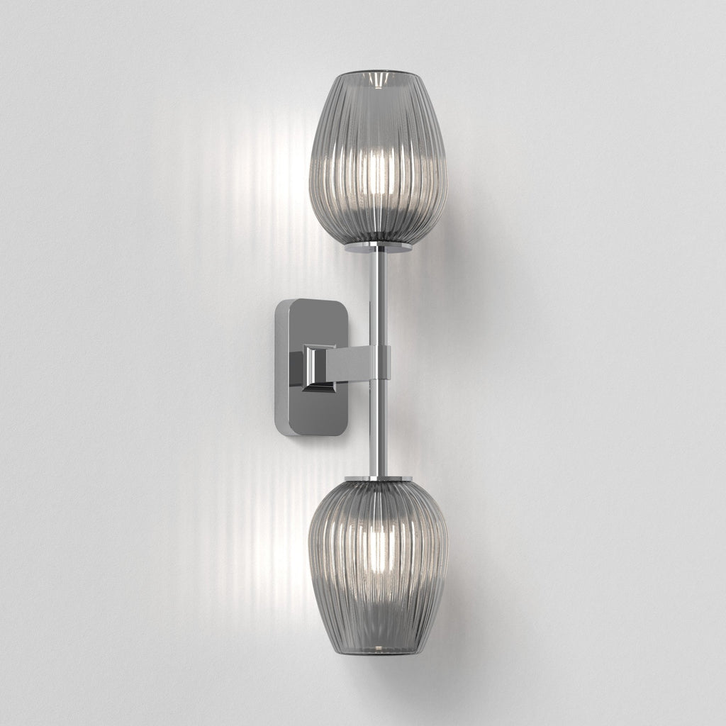 1429002 Tacoma Twin Bathroom Wall Light Polished Chrome